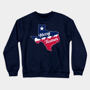 Merry Texmas - Flying Santa Crewneck Sweatshirt